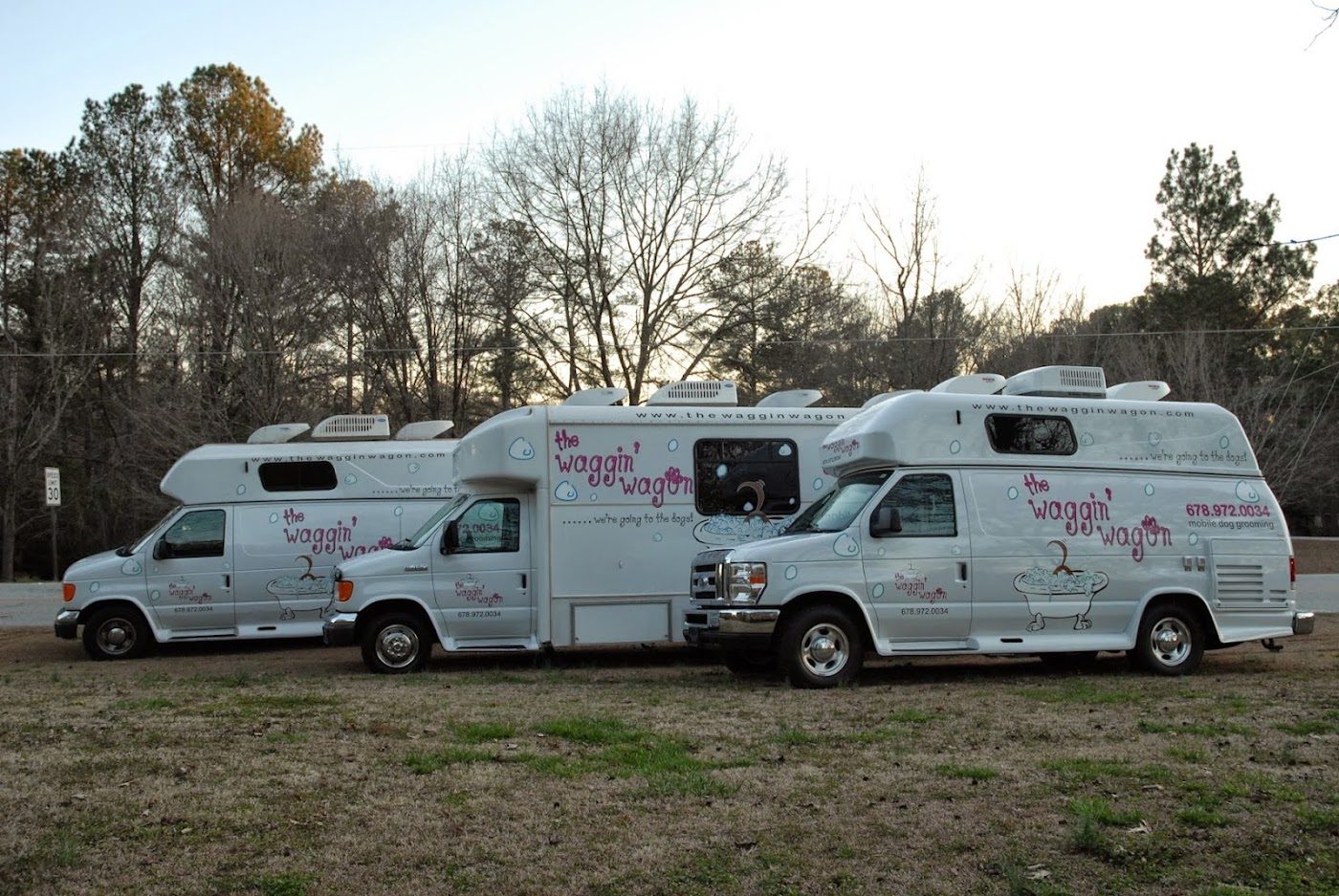 The Waggin’ Wagon grooming vans